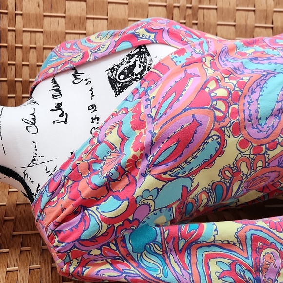 Lilly Pulitzer, Summer, Spring, Adriana Jersey V-neck, Colorful Wrap Maxi Dress - Picture 5 of 9